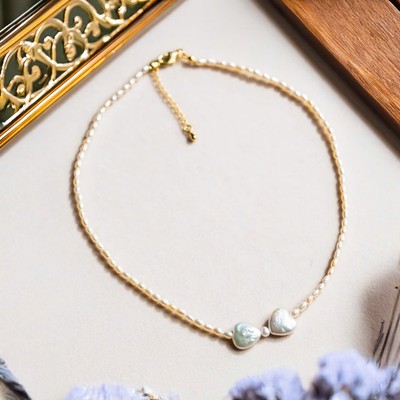 Chuỗi Ngọc Trai Gạo Nhỏ 3ly Mặt Ngọc Trai Nơ Tinh Tế - Ngọc Trai Trường Thịnh