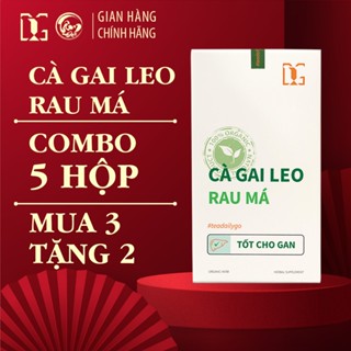 Combo 5 [MUA 3 TẶNG 2] Trà Cà Gai Leo Rau Má Tâm Đạo, 30 Túi Lọc, Giúp Bổ Gan, Mát Gan, Giải Độc Gan