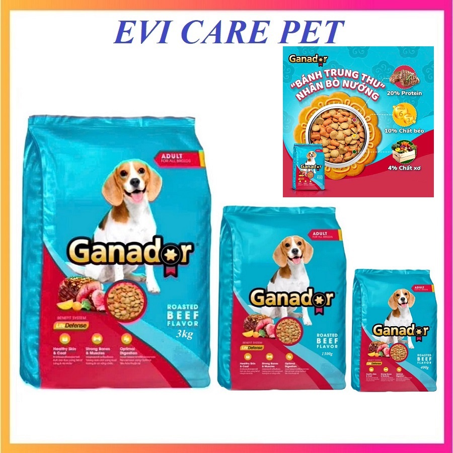 Hạt Ganador Puppy ROASTED BEEF FLAVOR thức ăn cho chó 3kg / Thức ăn thú cưng vị bò nướng 3000g