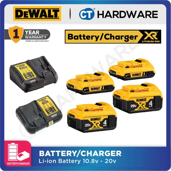 【Bản gốc】 DEWALT DCB204 / DCB205 20V 4.0AH 5.0AH DCB112 Pin sạc pin Lithium dung lượng pin siêu lớn