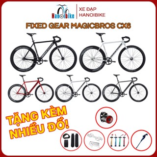Xe đạp Fixed Gear Magicbros CX6 khung nhôm tặng kèm nhiều phụ kiện