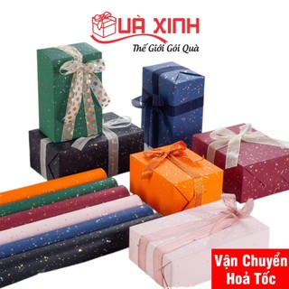 5 Cuộn Giấy Gói Quà Cao Cấp Kim Tuyến Giả Đá Kích Thước 76 x 52Cm/cuộn