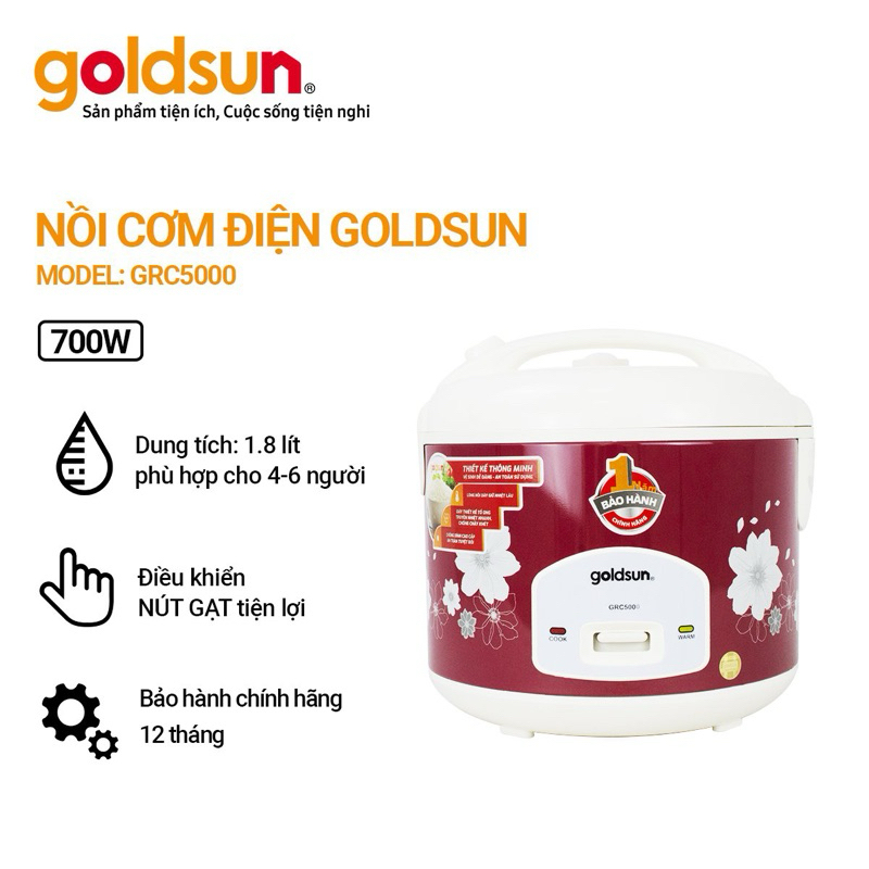 Nồi cơm điện GOLDSUN GRC5003