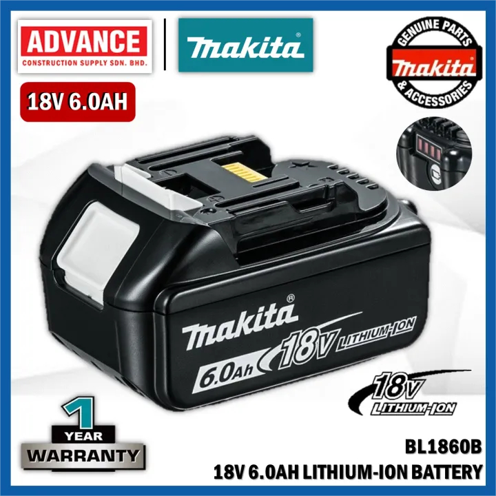 【Bản gốc】Makita 6Ah chính hãng cho pin Makita 18V BL1830B BL1850B thay thế BL1850 BL1840 BL1815