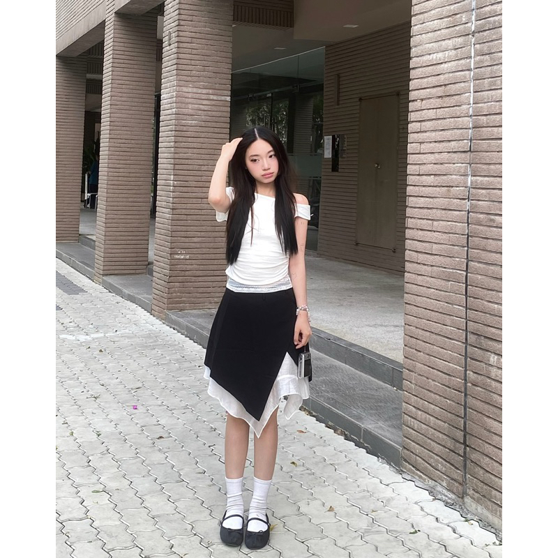 Chân váy phối tà xoè Lexi Skirt ୨୧ 𝐁𝐲 𝐄𝐢𝐠𝐡𝐭𝐞𝐞𝐧 𝐀𝐠𝐚𝐢𝐧