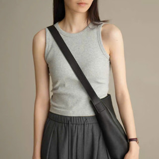 Áo ba lỗ trơn form ôm menina, áo thun balo trơn croptop chất thun gân thời trang.