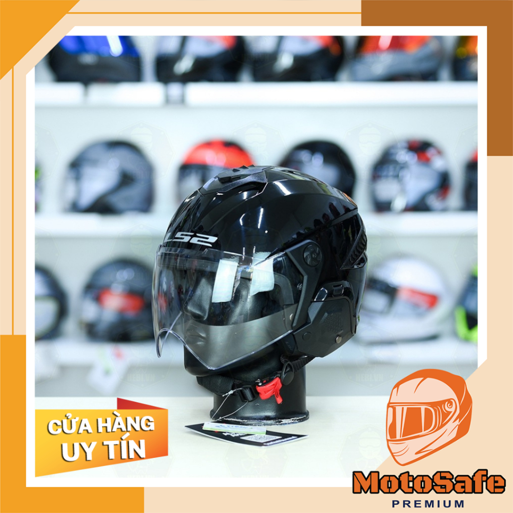 Mũ bảo hiểm nửa đầu một kính LS2 OF610 Light chính hãng