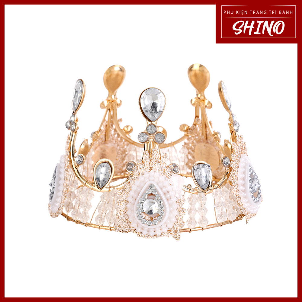 Vương miện trắng 10cm