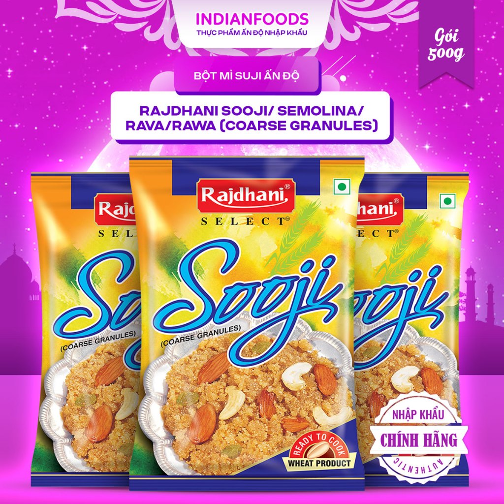 Bột Mì Ấn Độ Rajdhani Sooji 500gr