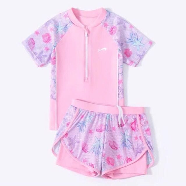 Bikini, đồ bơi cho bé gái áo+quần sz 15-60kg, đồ bơi bé gái phối lưới cách điệu