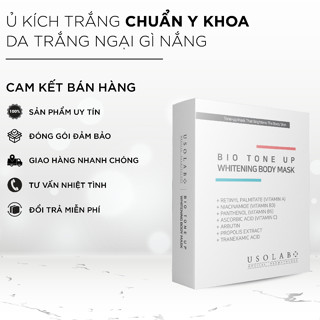 Kem ủ trắng body USOLAB - Giúp làm trắng da toàn thân, chống nắng bật tone ngay lần đầu sử dụng 5 gói 100g - HTshop