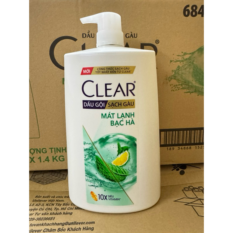 [Mẫu Mới] Dầu Gội Clear 1,4kg