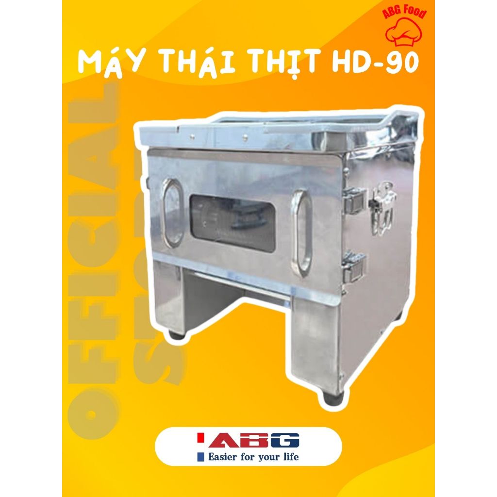 Máy thái thịt thay dao ABG HD-90 Công suất 850W, inox dày dặn, không oxy hóa, gỉ sét, motor lõi đồng
