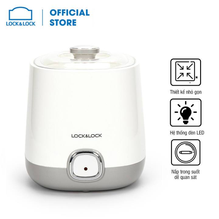 Máy Làm Sữa Chua LocknLock, 220V, 50 Hz, 20W, 175x175x198mm - EJY110SLV