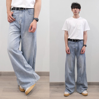 Quần jeans trơn ống suông B666 Kìhon