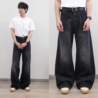 Quần jeans trơn ống suông B666 Kìhon