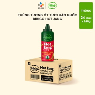 [Tiết kiệm] Thùng 24 chai tương ớt tươi lên men tự nhiên Hot Jang Bigigo (240g x 24 chai)