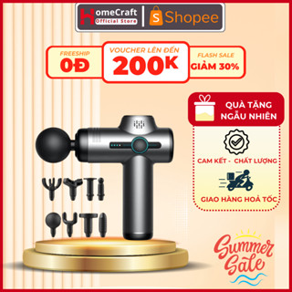 Máy Massage Cầm Tay Chính Hãng 32 Chế Độ Với Lực Đấm Siêu Mạnh 13800 vòng/phút, Pin 2500mah