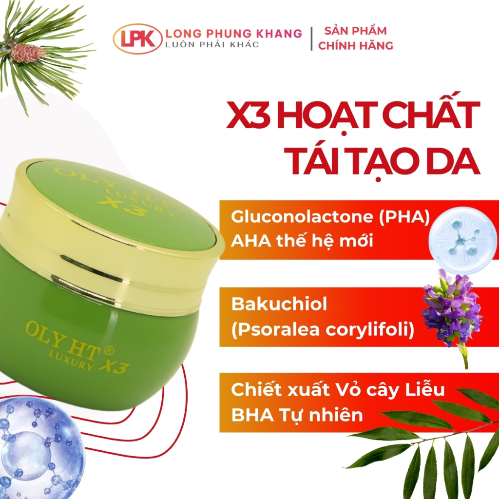 [NÁM X3 PEEL] Kem Nám - Tàn Nhang - Đồi Mồi X3 OLY HT LUXURY