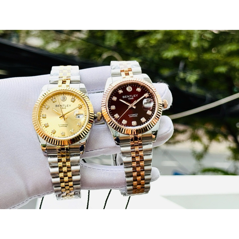 [Chính Hãng 100%] Đồng Hồ Nam Bentley BL2333 (2333) Máy Cơ (Automatic) Kính Sapphiare Tròn Siz 40mm 