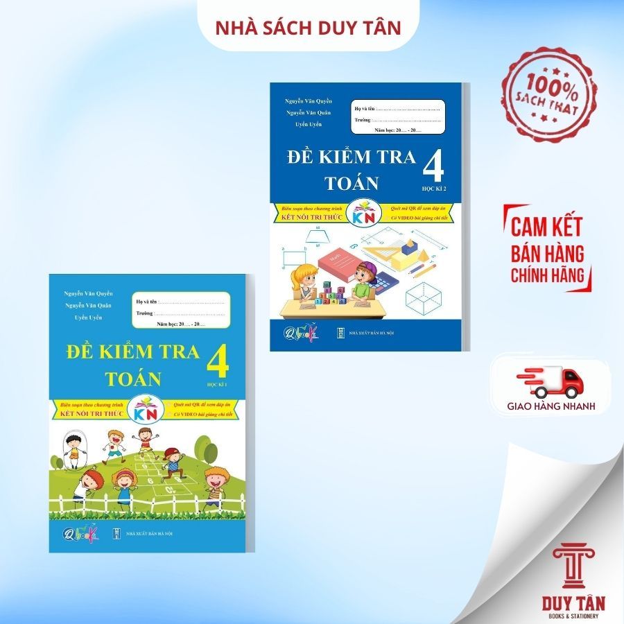 Sách - Đề kiểm tra Toán lớp 4 - Kết Nối Tri Thức - Qbooks