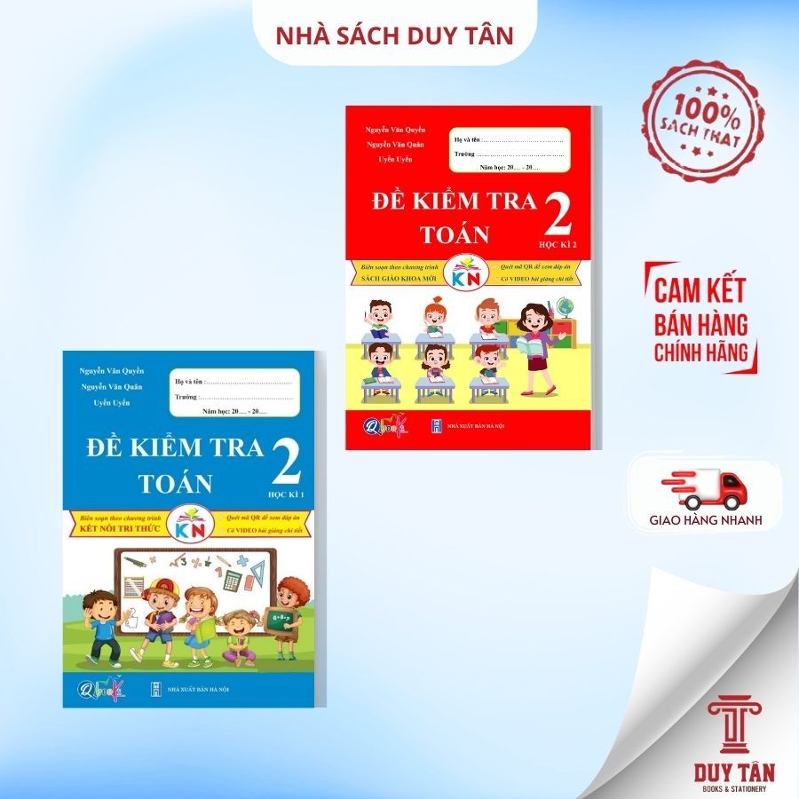 Sách - Đề kiểm tra Toán lớp 2 - Kết Nối Tri Thức - Qbooks