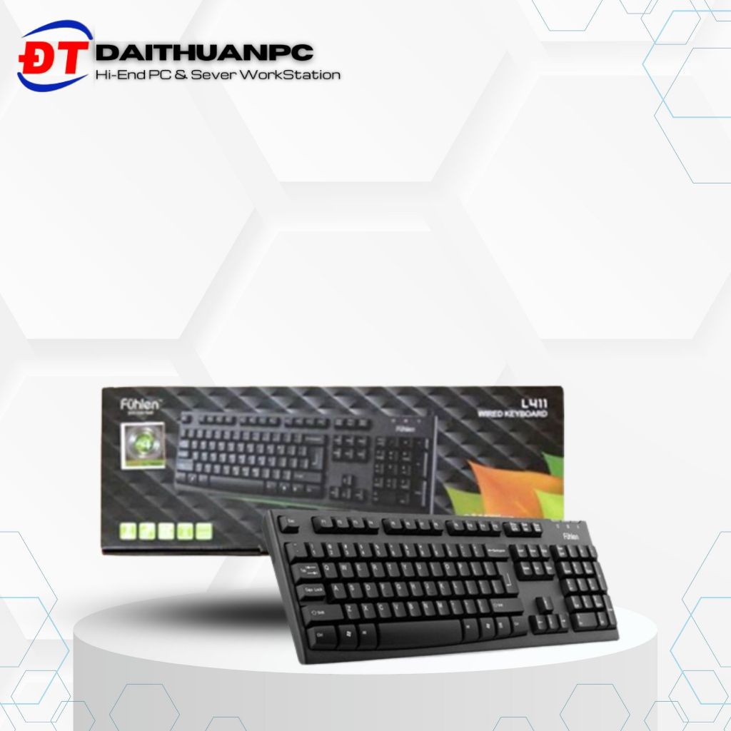 Bàn phím Fuhlen L411 USB Black
