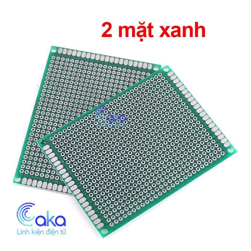 Mạch pcb đục lỗ xanh 5x7 2 mặt loại tốt