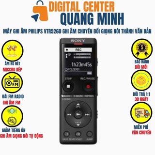 Máy ghi âm SONY UX570 chính hãng bảo hành 5 năm tại nhà với bộ lưu trữ 4G, kèm hỗ trợ thẻ nhớ 32GB