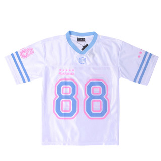 Áo Thun số 88 , áo thun unisex Jersey 88 Birdybag - Màu Đen / Trắng / Hồng