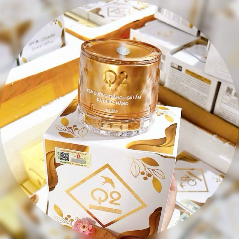 Kem Q2 collagen 25ml mẫu 2025