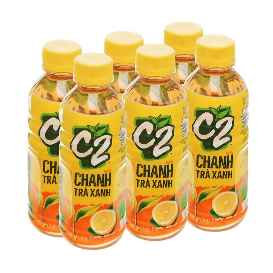 Lốc 6 Chai Nước C2 Hương Chanh 225ml