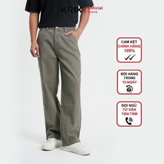 Quần Kaki Nam KRIK Form Straight Chất Liệu Cao Cấp Thiết Kế Basic Trẻ Trung Thanh Lịch QK6544