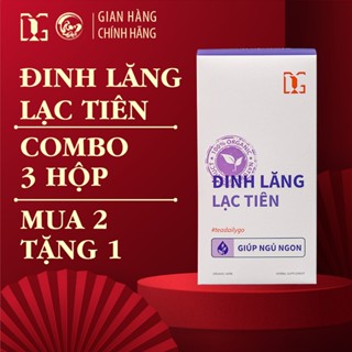 Combo 3 [Mua 2 Tặng 1] Hộp Trà Đinh Lăng Lạc Tiên 30 Túi Lọc, An Thần Ngủ Ngon, Sâu Giấc