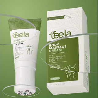 Combo 2 lọ Kem Massage Cơ Xương Khớp TEELA Tác dụng giảm đau nhức xương khớp, cổ vai gáy dung tích 100ml Sasuke