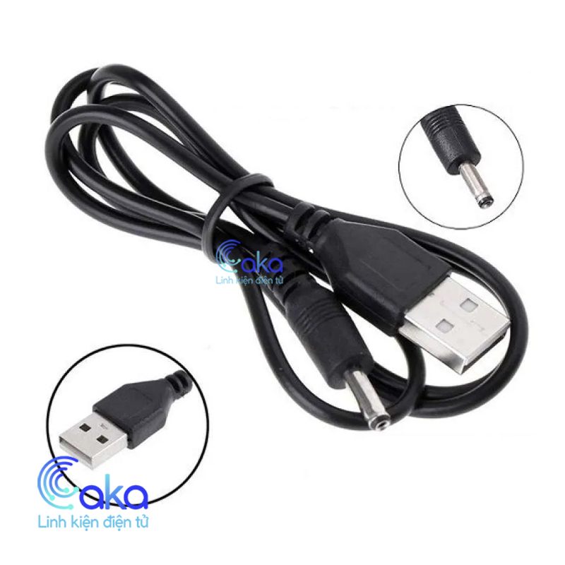 Dây nguồn usb dc 3.5x1.3mm