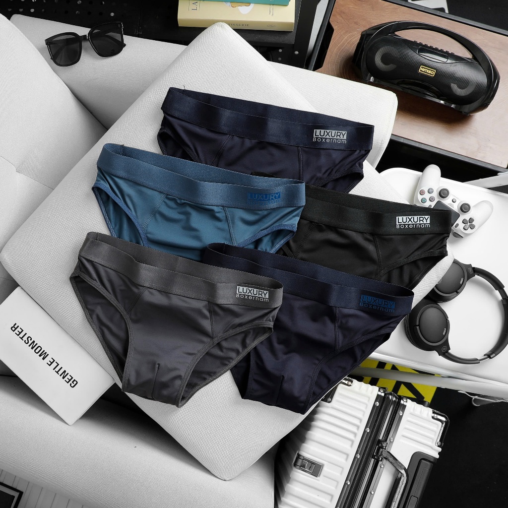 Quần Sịp Nam, Quần Xì nam Luxury loại chéo cao cấp thun lạnh co dãn và thấm…