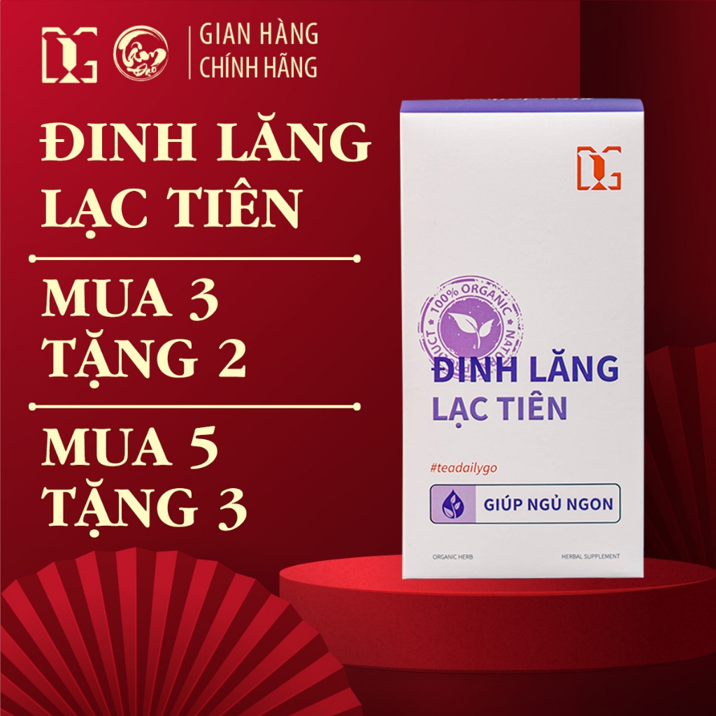 Trà Đinh Lăng Lạc Tiên Tâm Đạo - 30 Túi Lọc - Trà An Thần Ngủ Ngon - Sâu Giấc Và Giảm Stress