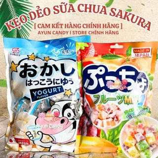 Kẹo Dẻo Sữa Chua Trái Cây 230G, Kẹo Sữa Chua Sakura Nhật Bản, Kẹo Ăn Vặt Vị Yogurt