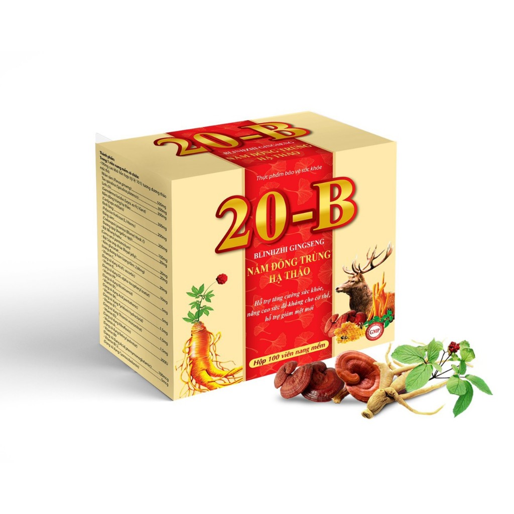 Vitamim 20B ROXTECH bổ sung Vitamin B tổng hợp, khoáng chất giúp tăng sức khỏe, sức đề kháng - Hộp 100 viên