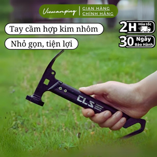 Búa Cắm Trại CLS Camping Búa Dã Ngoại Đầu Chất Liệu Thép Khổng Gỉ, Búa Đóng Cọc Ghim Lều Cắm Trại