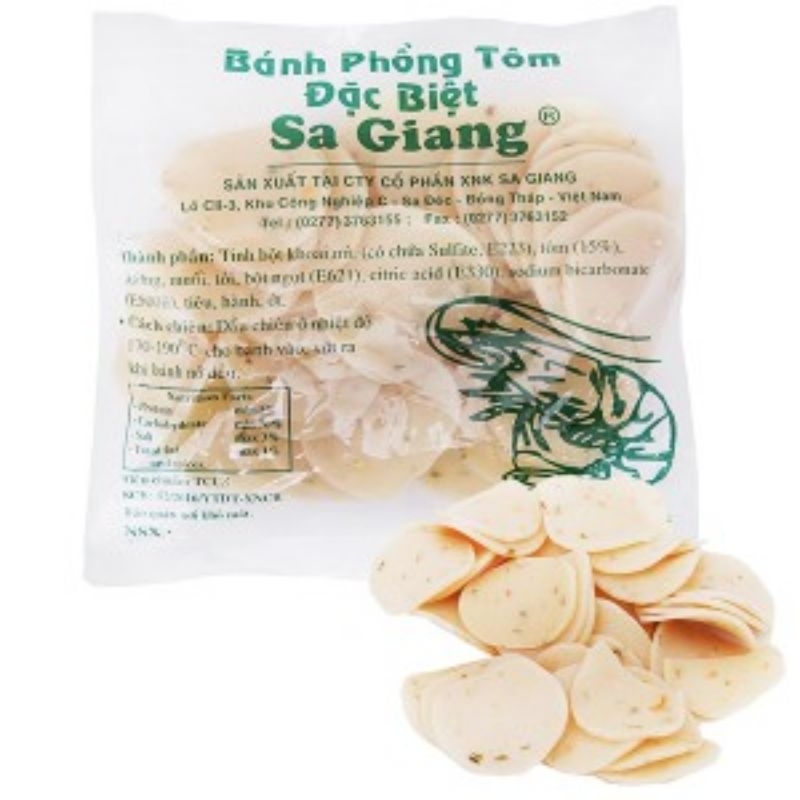 Bánh Phồng Tôm Sa Giang Gói 100g