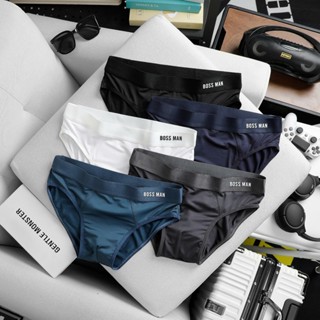 Quần Sịp Chéo tam giác nam, Quần Lót nam BOSS MAN Vải mịn mềm mát co dãn tốt cao cấp thấm hút mồ hôi T8