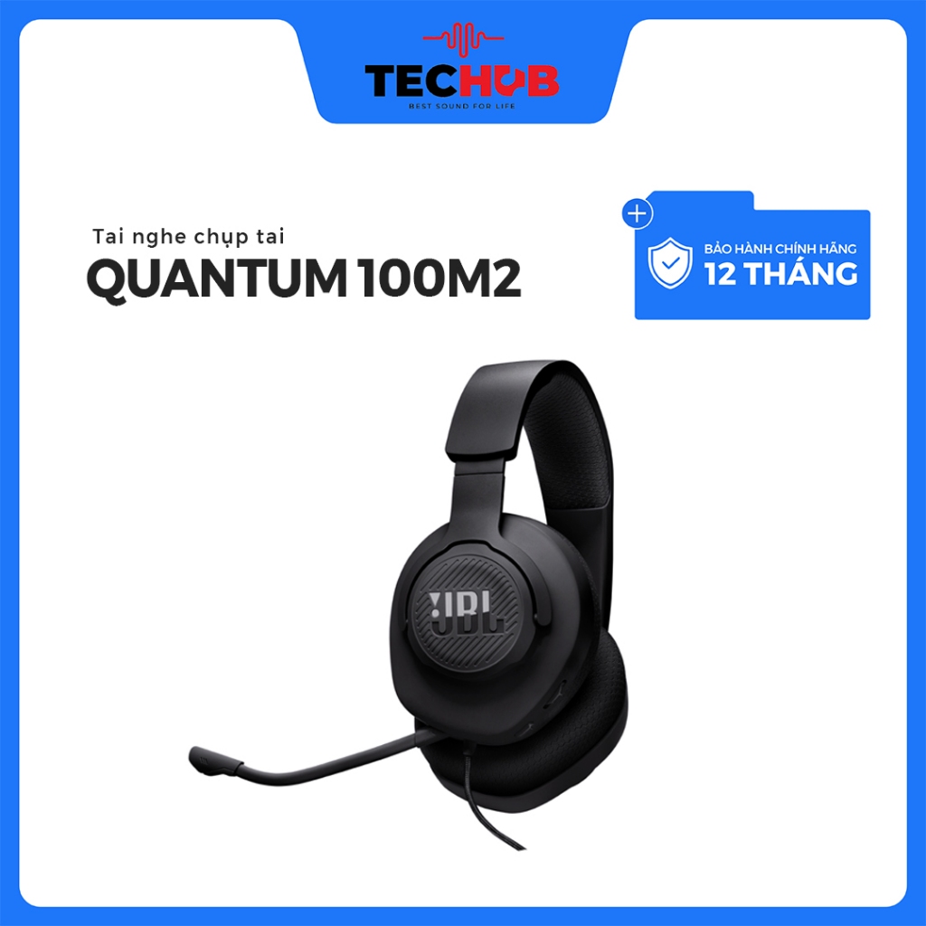 Tai nghe gaming JBL Quantum 100M2 - Trùm đầu, Micro tháo rời, Xốp êm ái