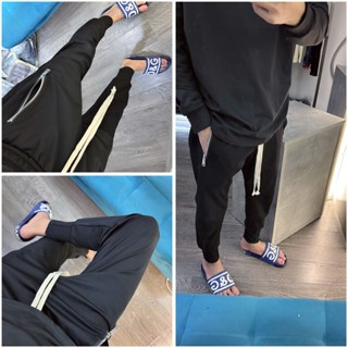 Quần Gogger Nam Trơn 1022 Ống Côn Bó Bo Cao 13 Cm  Màu Đen Chất UMI Hàn Thời Trang