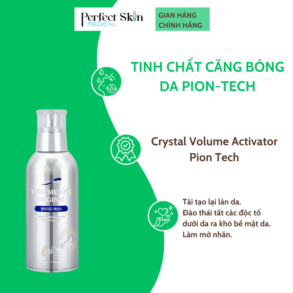 Tinh chất căng bóng da Pion-Tech Volume Tox Original Peptide Essence