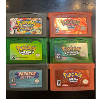  Băng Game Boy Advance các loại Pokemon Fire Red và Emerald Version  GBA 2nd  - Băng không chính hãng 