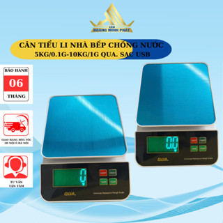  Cân Điện Tử Thực Phẩm Nhà Bếp chống Nước 5kg 3kg QUA - Sạc Pin - Siêu Chính Xác 