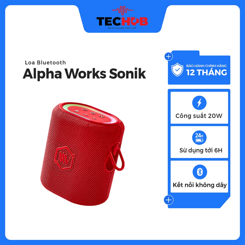 Loa Bluetooth Di Động Alpha Works SONIK - Hàng Chính hãng