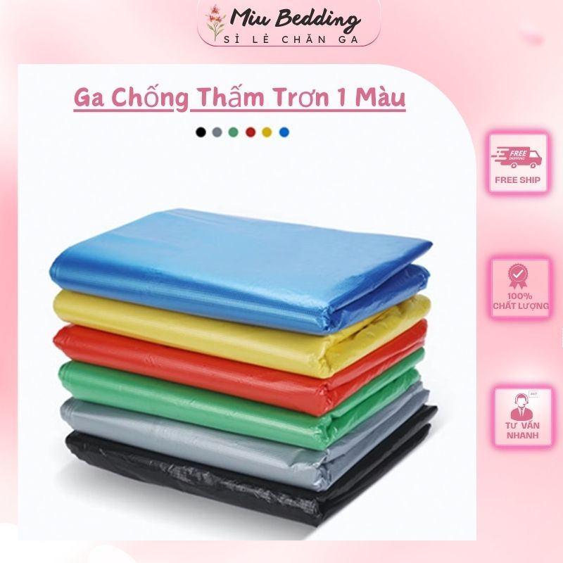 Ga chống thấm 1 màu, ra chống thấm cho bé, drap chống thấm, ra chống thấm nước, ga chống thấm cotton